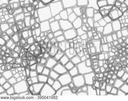 Hand Drawn Crocodile Pattern. Monochrome And Greyscale African Leather Illustration. Crocodile Seaml
