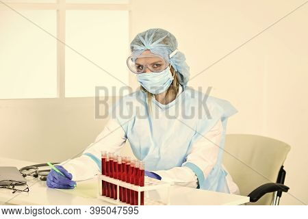 Experimental Treatment Concept. Laboratory Testing Respiratory Coronavirus Disease. Coronavirus Vacc