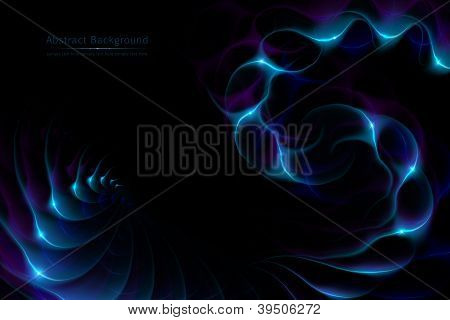 Abstract background with blue waves
