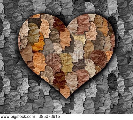 Black History Month Symbol As A Celebration And Love For Diversity And African Culture Pride As A Mu