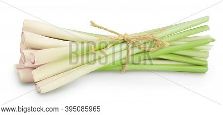 Fresh Lemongrass Isolated On White Background With Clipping Path And Full Depth Of Field
