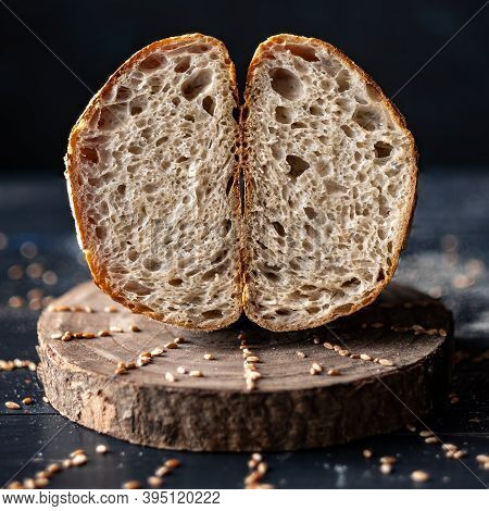 High Hidration Sourdough Bread With An Airy Crumb.