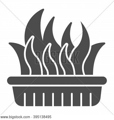 Seaweed Salad Solid Icon, Fish Market Concept, Wakame Salad Sign On White Background, Seaweed Chuka 