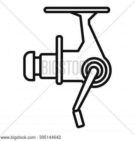 Leisure Fishing Reel Icon. Outline Leisure Fishing Reel Vector Icon For Web Design Isolated On White