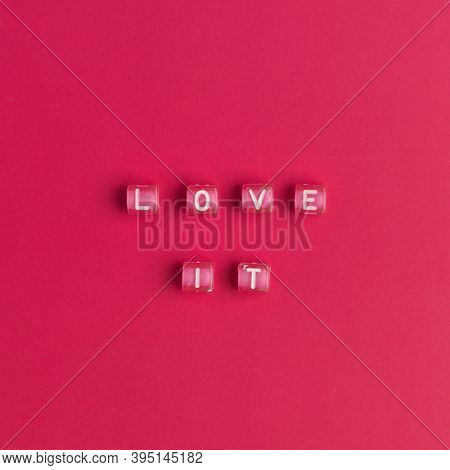 LOVE IT word alphabet letter beads