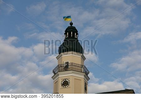 Drohobych, Ukraine - October 23, 2020: City Hall Building