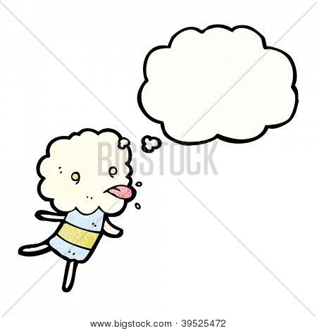 kleine Wolke Kopf Monster Zunge Cartoon