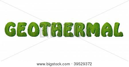 Geothermie.