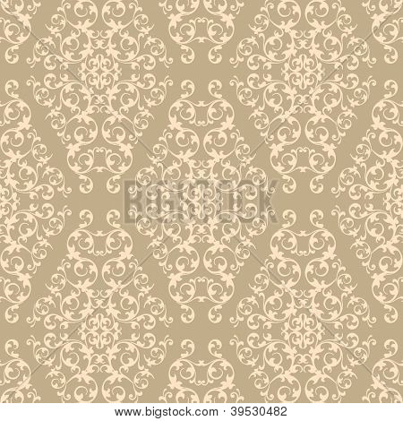 แบบเบจ Damask