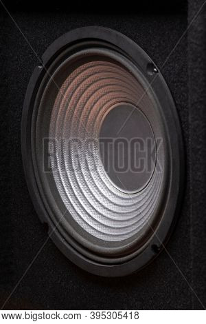 Black subwoofer speaker car audio music system