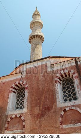 Suleiman Mosque Or Suleymaniye Mosque, The Minaret, The Old Town Of Rhodes, Rhodes, Greece