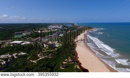 Mata De Sao Joao, Bahia / Brazil - Octuber 2, 2020: Aerial View Of The Costa Do Sauipe Hotel Complex