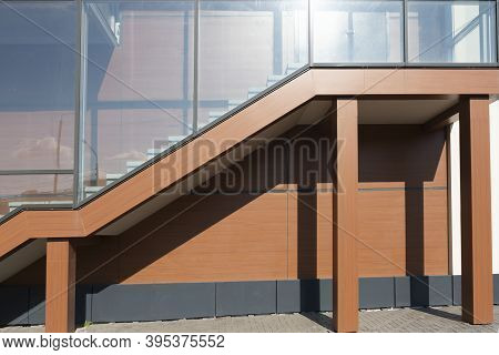 Glazed Staircase To The Second Floor Of The Building.
