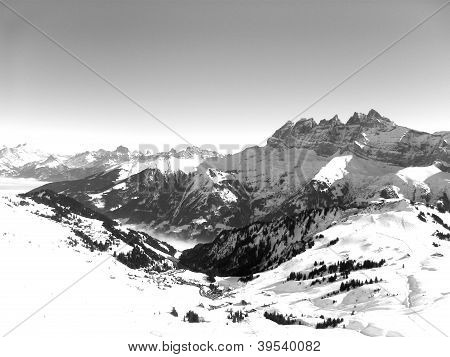Dents Du Midi High Alpine View