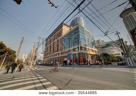 Streetview von shanghai Stadt
