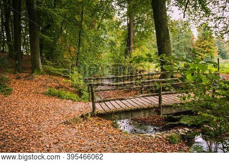 Autumn In The Town Oosterbeek. This Photo Is Make Near The City Oosterbeek In The Middle Of The Neth