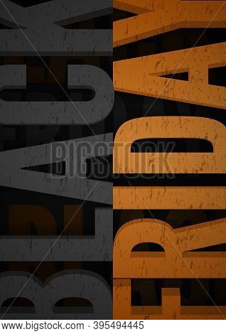 Black Friday Sale Banner For Social Media Stories Vector Illustration