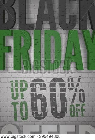 Black Friday Sale Banner For Social Media Stories Vector Illustration