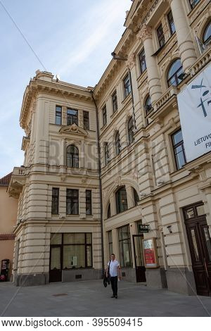 Vilnius, Lithuania - May 12, 2011: Beautifuul Streets Of Vilnius, Capital City Of Lithuania