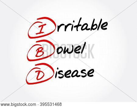 Ibd - Inflammatory Bowel Disease Acronym, Medical Concept Background