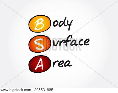 Bsa - Body Surface Area Acronym, Concept Background
