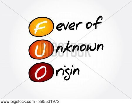 Fuo - Fever Of Unknown Origin Acronym, Concept Background