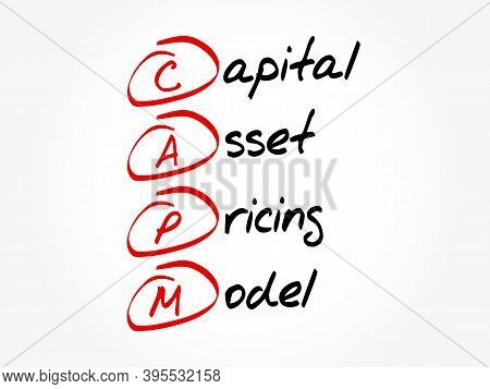 Capm - Capital Asset Pricing Model Acronym, Business Concept Background