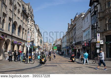 Views Of Cornmarket Street In Oxford City Centre In The Uk, Taken On The 15th Of September 2020