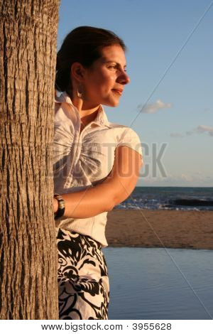 Op het strand