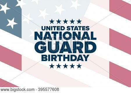 United States National Guard Birthday. December 13. Holiday Concept. Template For Background, Banner