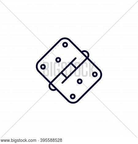 Door Hinge Icon, Line Vector, Eps 10 File, Easy To Edit