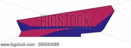Big Stone Or Rock Fragment, Cartoon Vector Illustration Isolated