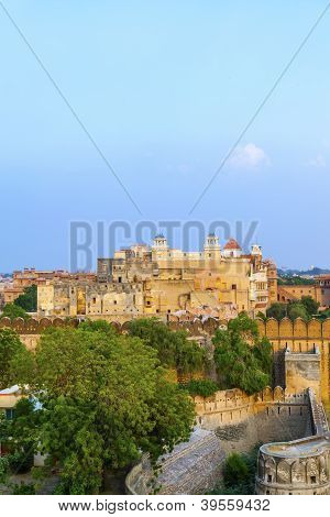 Palais du maharadja de Bikaner à l'intérieur du Fort de Junagarh, Bikaner, Rajasthan, Inde