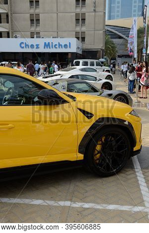 Dubai, Uae - November 16: The Lamborghini Urus Suv Is On Dubai Motor Show 2019 On November 16, 2019