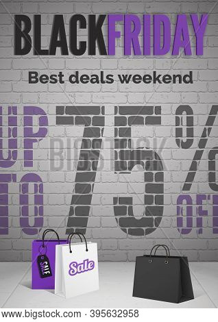 Black Friday Sale Banner For Social Media Stories Vector Illustration
