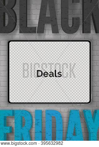 Black Friday Sale Banner For Social Media Stories Vector Illustration