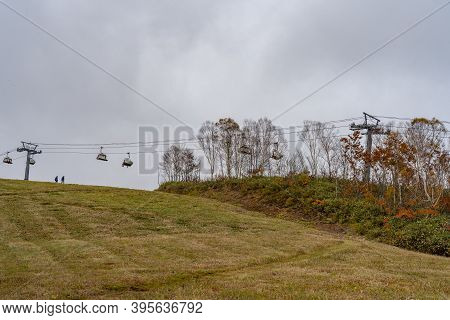 Tashiro Rapid Lift, Tashiro Ski Resort In Autumn Foliage Season. Naeba, Yuzawa, Niigata Prefecture, 