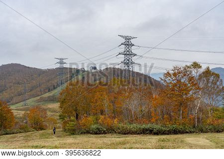 Tashiro Rapid Lift, Tashiro Ski Resort In Autumn Foliage Season. Naeba, Yuzawa, Niigata Prefecture, 