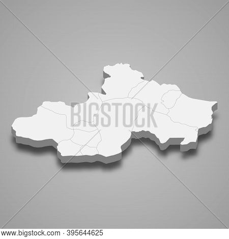 3d Isometric Map Of Tokat Is A Province Of Turkey