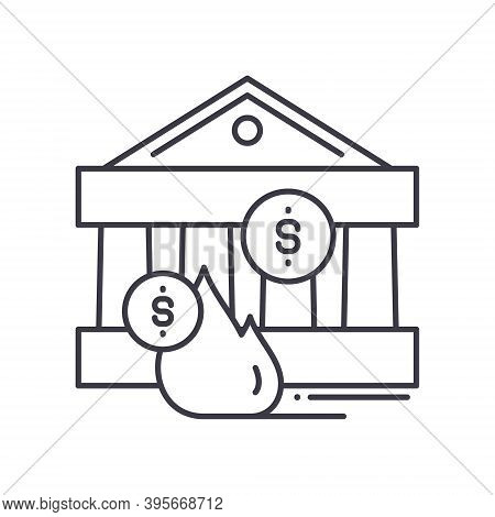Debentures Icon, Linear Isolated Illustration, Thin Line Vector, Web Design Sign, Outline Concept Sy