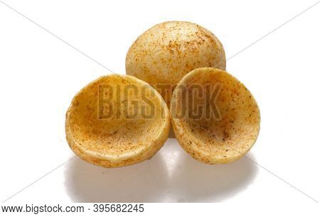 Crispy And Crunchy Salty Wheat Cup & Katori, Vatka, Moon Chips, Vatki, Fryums Or Frymus, Snack Food,