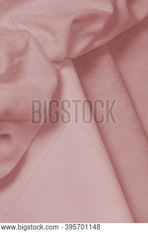 Soft Fluffy Fabric Of Different Shades, Horizontal Background