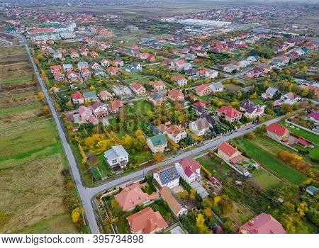 View Residential Area Roofs Urban Quarter Of City Landscape On The Uzhhorod In Zakarpattya Ukraine