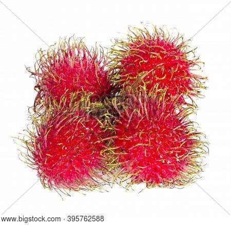 Rambutan Fruit An Isolated On White Background