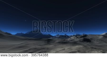 Mountain Plateau Abstract Landscape Panorama