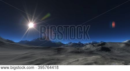 Mountain Plateau Abstract Landscape Panorama