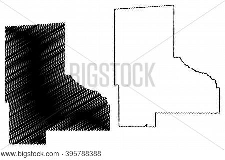 Jefferson Davis County, Mississippi (u.s. County, United States Of America, Usa, U.s., Us) Map Vecto