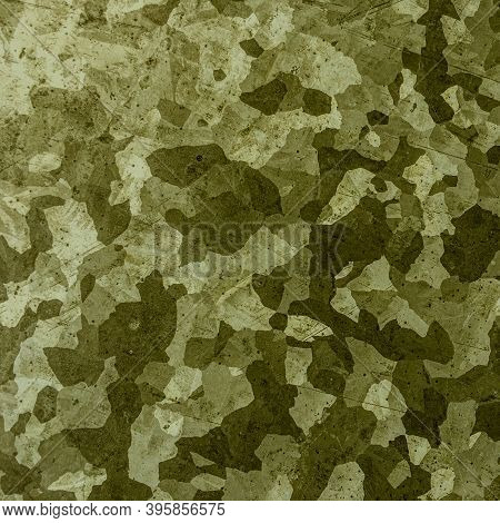 Khaki Texture Background. Watercolor Camo Material. Grey Army Fabric. Grunge Woodland Print. Olive K