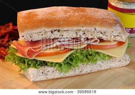 Panino prosciutto.