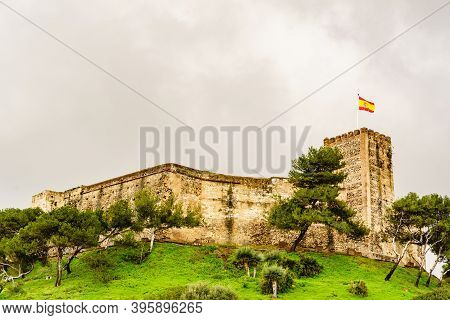 Sohail Castle In Fuengirola, Malaga Spain. Tourist Attraction. Holidays On Costa Del Sol.